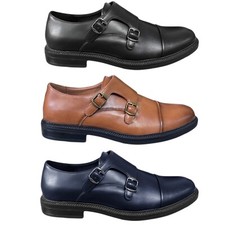 Mocassini Ecopelle Fibbia Uomo Eleganti Scarpe Casual Matrimonio Comode VEQUE