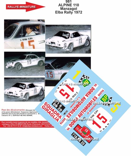 Decals ref 0981 alpine - decals,