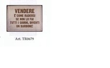 TARGA LATTA INSEGNA A PARETE