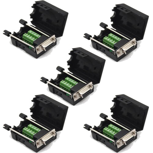 5pz sub db9 femmina - 5pz, 9pin
