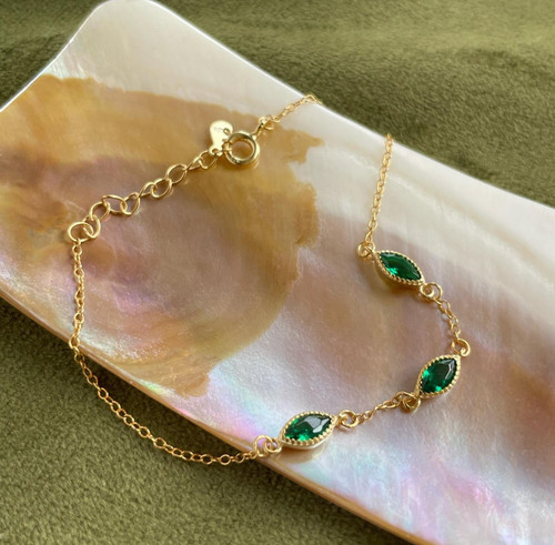 Bracciale catena zirconi