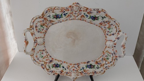 Antico vassoio ceramica - in, di