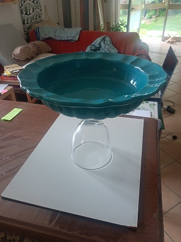 Alzata vassoio vetro ceramica - alzata,