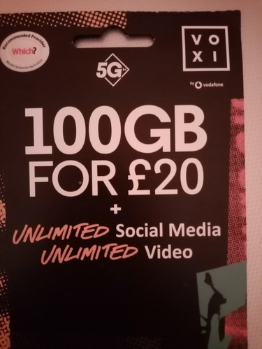 Scheda sim voxi 100gb dati - sim, e