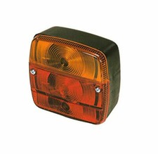 FANALE POSTERIORE 3 LUCI PER TRATTORI CARRELLO APPENDICE RIMORCHIO DX (34802)