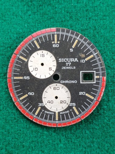 Sicura chronograph dial - sicura,