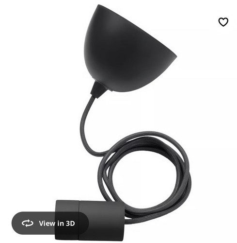 Ikea sunneby plafoniera nera - nera, a