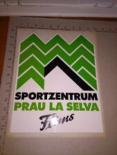 VINTAGE adesivo STICKER kleber SPORTZENTRUM PRAU LA SELVA FLIMS 