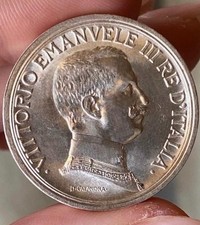 2 LIRE 1916 QUADRIGA VITTORIO EMANUELE III  ARGENTO SILVER ALTA CONSERVAZIONE