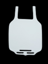 Targa numero anteriore bianca Cagiva WMX 125 250 1988 1989