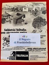 Advertising Italian Pubblicità ( 1977 ) Saldatrici TELITALIA, Villaverla ( VI )