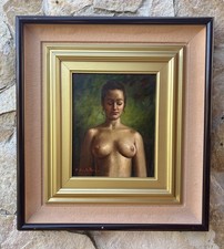Quadro -Nudo Di Donna- dipinto a olio su tela