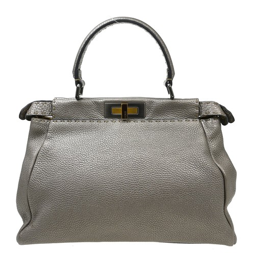 Borsa mano fendi grigia - fendi,