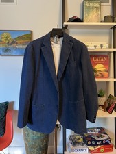 Cappotto sportivo cotone blu
