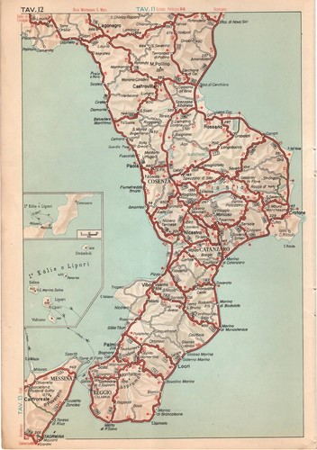 Calabria carta geografica del - geografica,