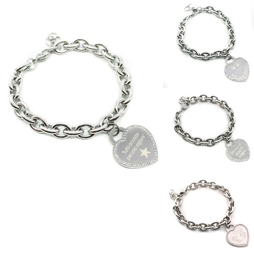 Bracciale donna con frase - bracciale,