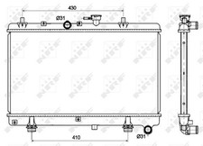 Radiatore acqua motore NRF