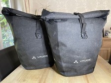 Coppia borse posteriori VAUDE Aqua Deluxe nere 48L impermeabili bici ottime condizioni! #2