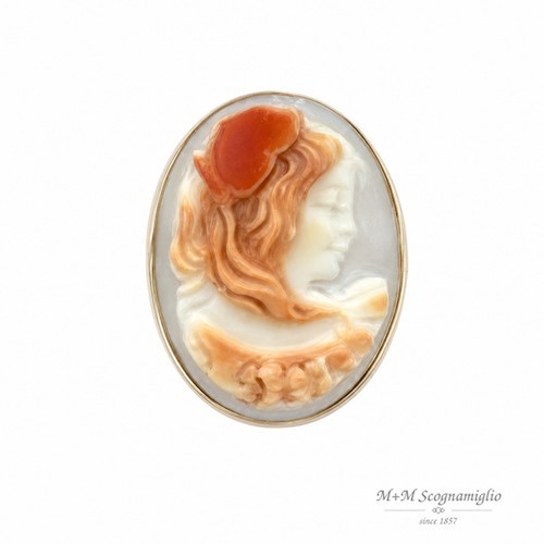 Anello oro cammeo - anello,