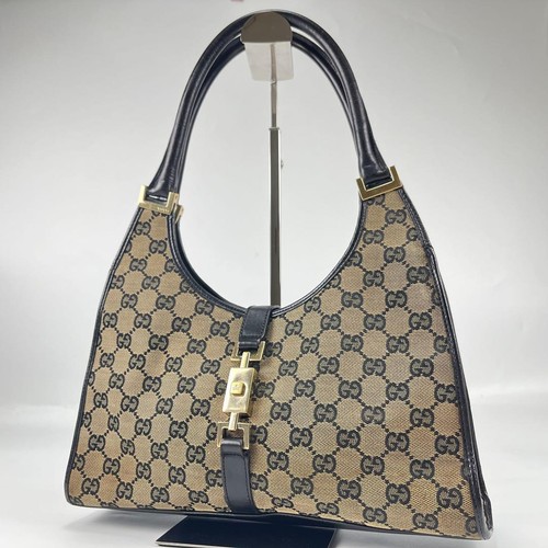 Gucci jackie tela beige - gg,
