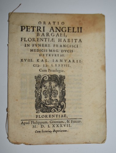 Oratio ediz 1587 - oratio, –