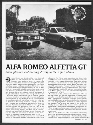 Alfa romeo alfretta 1976 - gt,