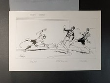 disegno originale GIANELLI Milan-Inter 2002 (26x17 cm) 15