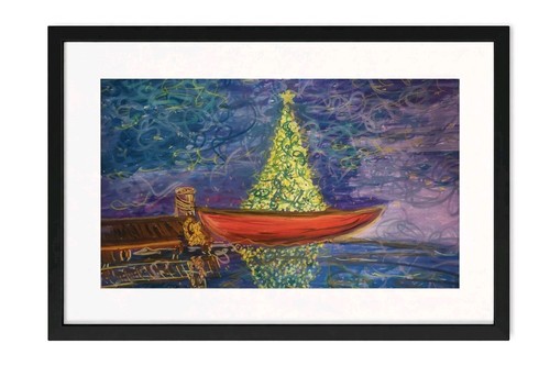 Canoa albero decorato