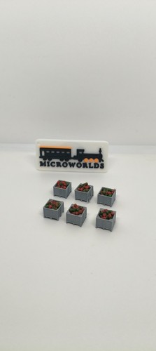 Casse bins con frutta - casse, plastico