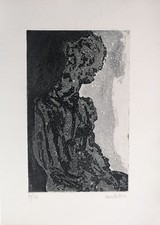 DOMENICO CANTATORE - Acquaforte firmata. Da cartella "Uomo del mio tempo" 1963