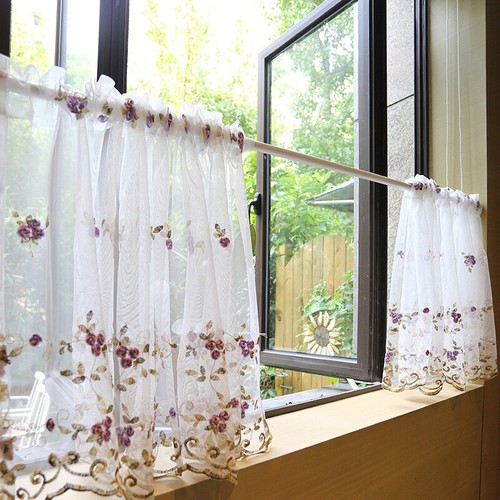Mezza tenda bianca - , pizzo