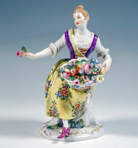 Meissen figur gärtnerin - meissen,