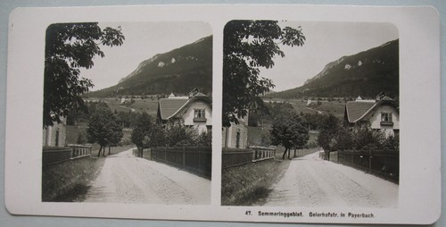 Vecchia foto stereo - vecchia, payerbach