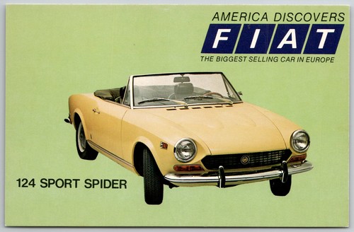 Cartolina pubblicitaria auto