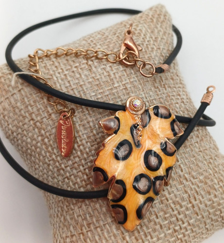 Collana ciondolo foglia - collana,