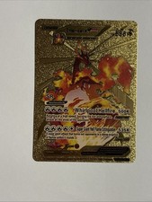 Charizard vmax gold foil fan - gold,
