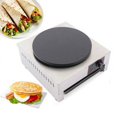 Macchina per crepiera commerciale in acciaio 40 cm 16'' piastra antiaderente