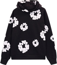 Denim Tears Tuta Da Donna Uomo, Nuovo Felpa Donna Con Cappuccio Felpe Con Tasche