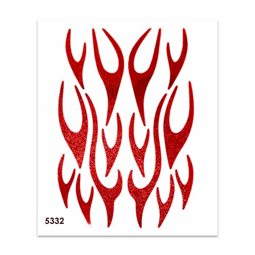 Adesivi stickers fiamme - fiamme, rosse