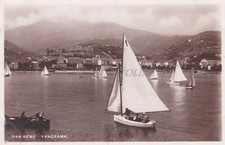 SAN REMO - Panorama e Barche a vela, Foto Cartolina Diena