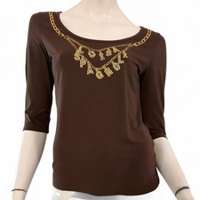 LUISA SPAGNOLI Maglia marrone