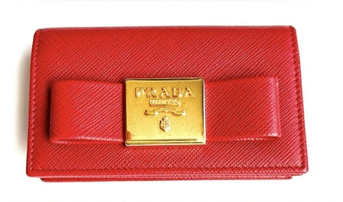 Prada portafoglio donna rosso - prada,
