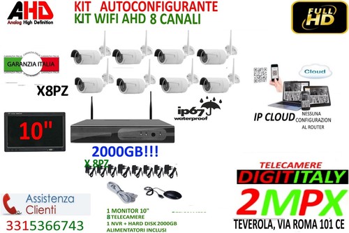 Kit videosorveglianza wireless - videosorveglianza,