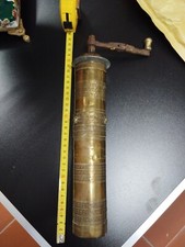 Antico Macina Caffè E Spezie Ottone Inciso A Mano