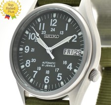 *COME NUOVO* Orologio automatico da uomo Seiko 7S26-3060 quadrante verde...