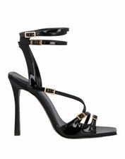 Sandali con tacco in pelle