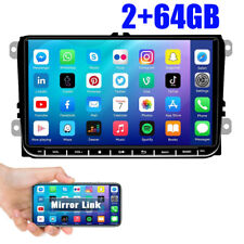 Autoradio 2+64 GB 9" Android 15 GPS BT per VW Golf 5 6 Touran Polo Passat Tiguan