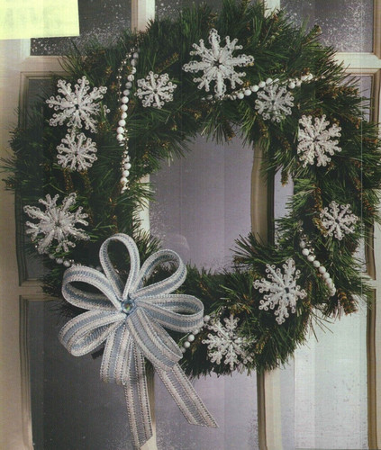 Corona fiocco neve - corona, con