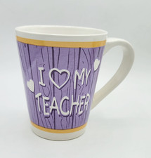 Purple White Ceramic I Love My