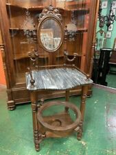 Lavabo toeletta pettineuse in noce porta catino in noce epoca XIX secolo Piem...